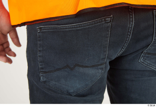 Arron Cooper Worker A Pose details of pants leg lower…
